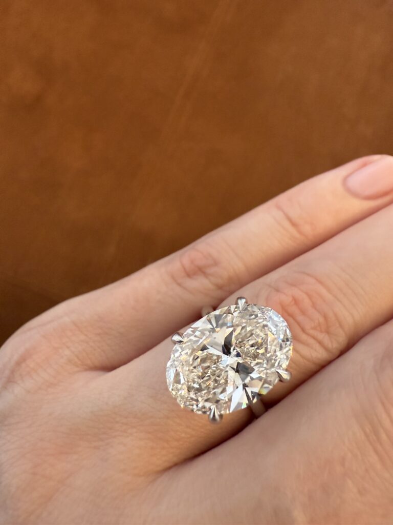 hand diamond ring brown suede portrait photo 03